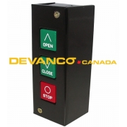 Push Button Station 3-btn Surface Mount Metal Housing