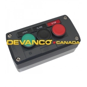 Push Button Control Station 3-Button Surface Mount NEMA 4/12 O/C/S Green Black Red Part # XALD03H7