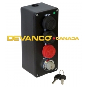 LiftMaster Push Button Station Nema 4 O/C/S with Keyed Lock-Out Die-Cast Enclosure
