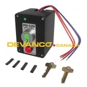 LiftMaster Commercial Key Control Station Open-Close and Off with Stop Button and BEST Cylinder