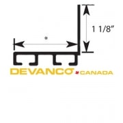 Aluminum Bottom Retainer L-Shaped 12' Long