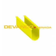 Bottom U-Rubber 4" Yellow 200' Long