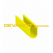 Bottom U-Rubber 5" Yellow 150' Long