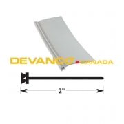 Replacement Sweep for One-Piece Door Grey Vinyl