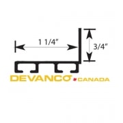 Rigid Vinyl Bottom Retainer L-Shaped 10' Long