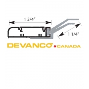 Residential Side & Top PVC Weather-Strip with cap 12' Long - Light Bronze (F) **NLA