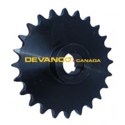 Sprocket 24 Teeth 1" Bore 1/4" Keyway 2-SS