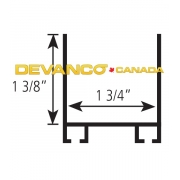Aluminum Bottom Retainer U-Shaped