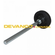 Roller 3" UHMW 7-1/4" Stem Rubber
