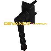 Decorative Dummy Solid L-Handle Black  Sold per piece