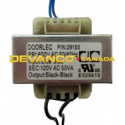 Doorlec Transformer 600Vpr 120V sec. 50VA