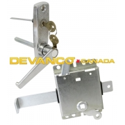 End Stile Keyed L-Handle With Locking Cylinder and 7-1/2" Latch Mechanism
