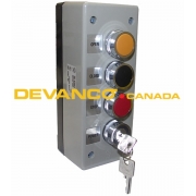 Control Station Exterior Surface Mount O/C/S N4 with Lockout Non-Metallic