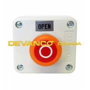 Doorlec Mushroom Push-Button Red with 2 Contacts