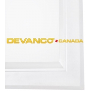Thermal Window 24" x 10" for 1-3/4" Door White
