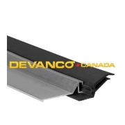 Commercial Side & Top Weather-Strip 7' Long Aluminum / Vinyl