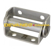 Hinge Full Vision Hinge Clopay Style "B" 12-ga  Stainless Steel    *** NLA