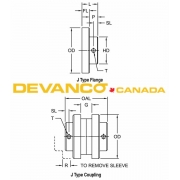 Micanan  Flex Coupling Lovejoy 3J x 3/8"