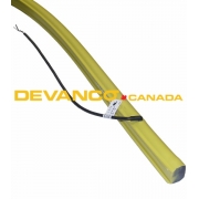 Miller Edge Yellow Left Hand Outlet 2-Wire 2" wide x 1-1/2" high Sold by the Foot