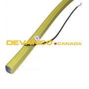 Miller Edge Yellow Right Hand Outlet 2-Wire 2" wide x 1-1/2" high Sold by the Foot