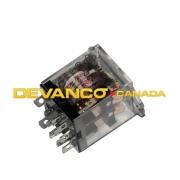 Micanan Reversing Relay 24VAC Coil 3-Pole TPDT 11-Pin  Flange Mount