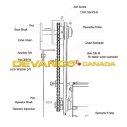 Chain Tensioner for 1" shafts