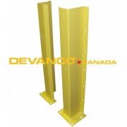 Track Guard 36" Tall Safety Yellow With Base Sold as a Pair  *** To Extent of Inventory