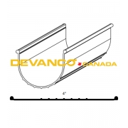 Vinyl Seal 4" Bottom Bead End 1/8" Bead Black - sold per foot