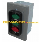 Push Button Station 3 Oval Buttons O/C/S Flush Mount   ** discontinued. To Extent of Inventory