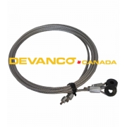 Truck Door  Stainless Cables 97" 1/4" eye 7x7 Pair for Roll-Up Doors  ** To extent of inventory