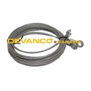 Truck Door  Stainless Cables 105" 5/16 eye 7x19 Pair for Roll-Up Doors