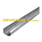 Truck Door 1" Vertical Track with Holes 93.5" for Todco Roll-Up Doors