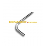 Truck Door 2" Horizontal Track with 8" Radius 120" Curbside (RH) for Whiting Roll-Up Doors