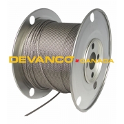Cable Stainless 3/8" 1x19 500' Inox  ** Price on request