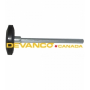 Roller 3" UHMW 7-1/4" Stem Rubber