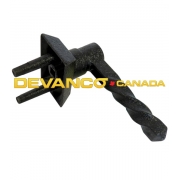 Decorative Dummy Solid L-Handle Black  Sold per piece
