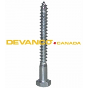 Fasteners Lag Screw Hex Regular Profile 5/16" x 3" 100/Bag