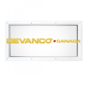 Thermal Window 24" x 12" for 2" Door White