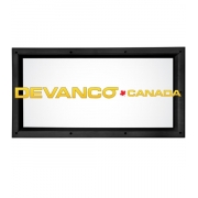 Thermal Window 24" x 12" for 1-3/4" Door Black