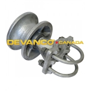 Gate Roller 4-1/2" x 2-3/8" Galvanized Sold Individually