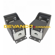 EMX Industries Door and Gate Infrared Thru-Beam Photocells w/ Grey Hoods  UL325-2016 EMX-1112-K