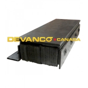 Steel-Faced Laminated Bumper Black 4" Projection Vertical Installation 20" x 11" Sold Individually Style P1