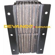Steel-Faced Laminated Bumper Black 4" Projection Vertical Installation 20" x 11" Sold Individually