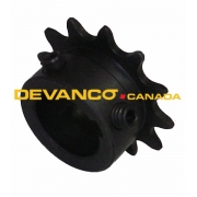 Sprocket 410B12 x 1" 1/4" KW 2 SS 5/16"