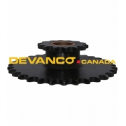 Double Sprocket 41B14 / 41A32 with 1" Bushing