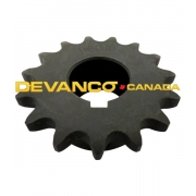 Sprocket 40B15 1" Bore 1/4" KW 2SS