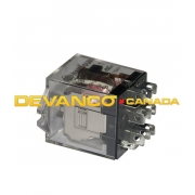 Micanan Reversing Relay 24VAC Coil 3-Pole TPDT 11-Pin  Flange Mount