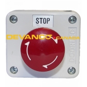 Lockable Mushroom Push Button with 1 NC Contact