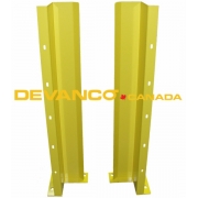 Track Guard 48" Tall Safety Yellow With Base Sold as a Pair