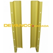 Track Guard 48" Tall Safety Yellow  Sold as a Pair  No Floor Plate